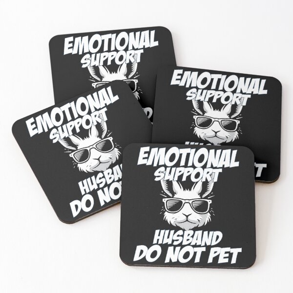 Item preview, Emotional Support Husband Do Not Pet - Bunny Dad & Mom designed and sold by Smix Pixels.
