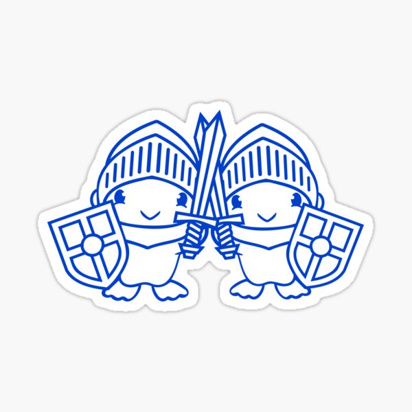 Item preview, 2 Ducks Knight Armor Sword Shield Helmet Cute Team designed and sold by shirt-o-mat.