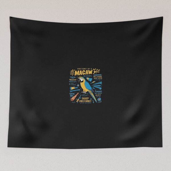 Item preview, Anatomy of a Macaw – A Funny Bird Illustration designed and sold by Golden-flower22.
