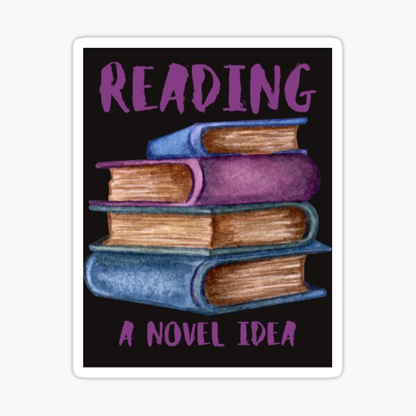 Item preview, Funny Pun Reading Book Lover A Novel Idea  designed and sold by SNARKTEESByMin.