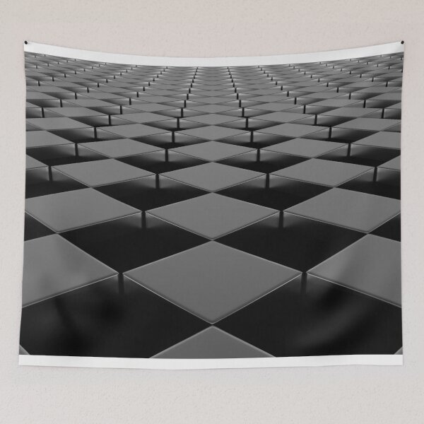 Item preview, Futuristic Heptagonal Stepping Stone Landscape Stretching To The Horizon designed and sold by Old Curiosity.