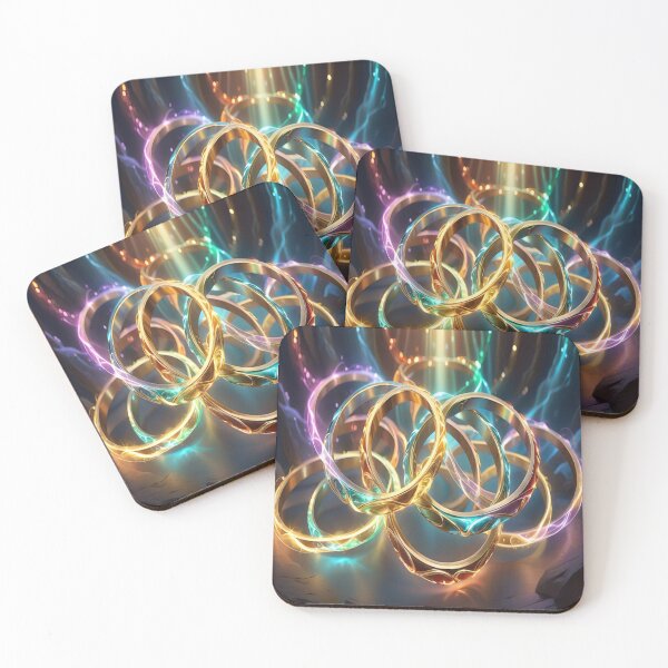 Item preview, "Rings of Power Luminescence – A Kaleidoscopic Fantasy of Light & Magic designed and sold by Artisfunforme.