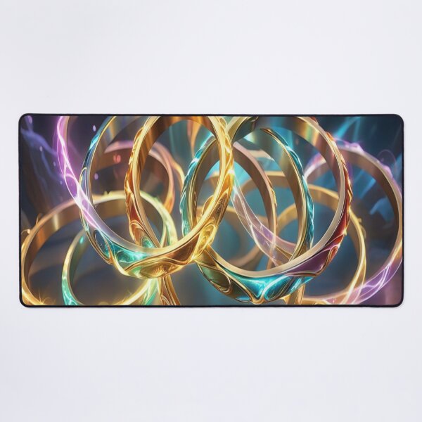 Item preview, "Rings of Power Luminescence – A Kaleidoscopic Fantasy of Light & Magic designed and sold by Artisfunforme.