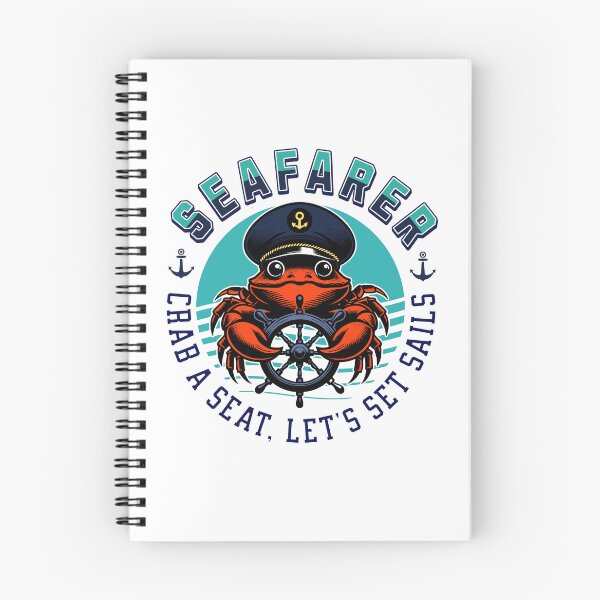 Item preview, Seafarer cute captain crab designed and sold by Graffik-Peeps.