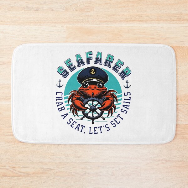 Item preview, Seafarer cute captain crab designed and sold by Graffik-Peeps.