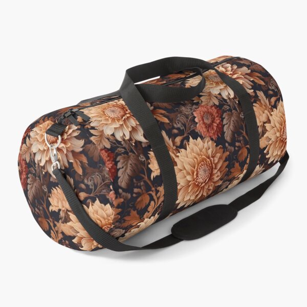 Item preview, Floral Baroque with blooming dahlias in earthy tones designed and sold by Designbes.