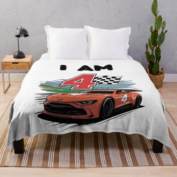 Item preview, Copy of I Am 4 Cartoon Red Race Car – Fun 4th Birthday Design designed and sold by WHDProduction45.
