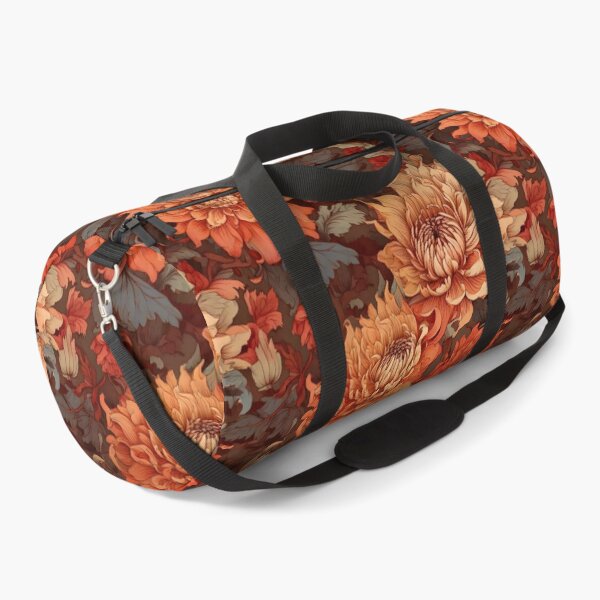 Item preview, Baroque floral and blooming dahlias in earthy tones designed and sold by Designbes.