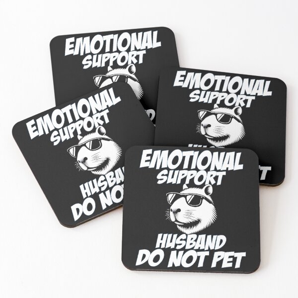 Item preview, Emotional Support Husband Do Not Pet - Capybara Dad & Mom designed and sold by Smix Pixels.
