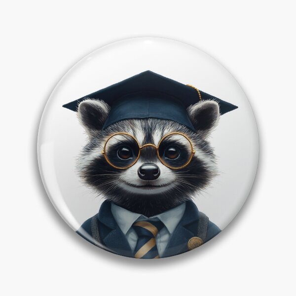 Item preview, Diseño de mapache para graduación | Adorable ilustración de animal de graduación designed and sold by CraftsEtc.