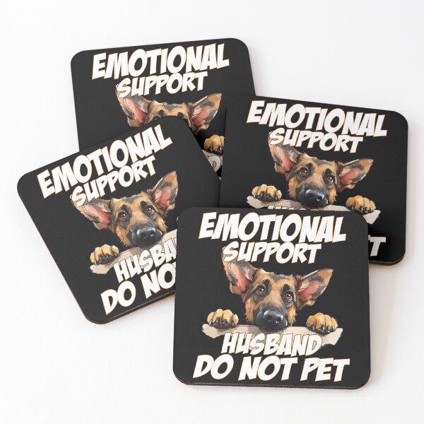 Item preview, Emotional Support Husband Do Not Pet - German Shepherd  Dad & Mom  designed and sold by Smix Pixels.