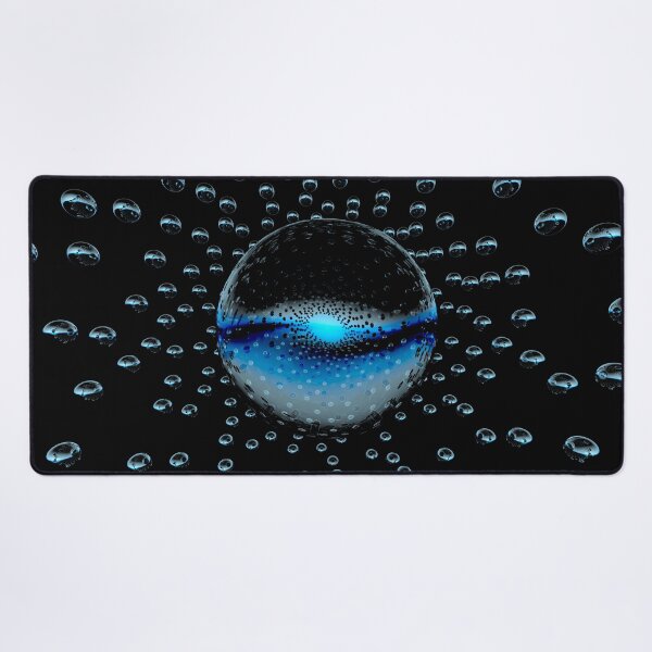 Item preview, Strange Blue Alien Orbs Moving Through Space In A Future Universe - Orbs Emitting A Soft Blue Light designed and sold by Old Curiosity.