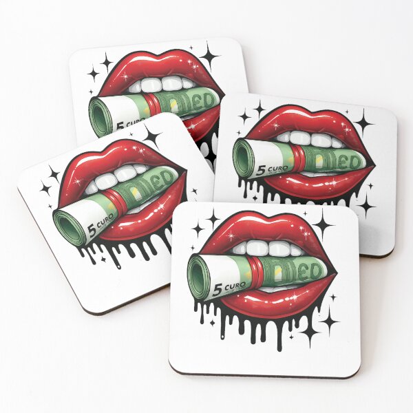 Item preview, Labios brillantes y billetes de euro: ¿diseño de lujo y ropa de calle designed and sold by Mim's création .