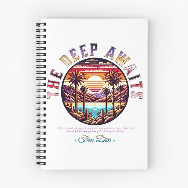 Item preview, Deep Awaits Free Dive Colorful Sun Rise Design designed and sold by MoeTiff.