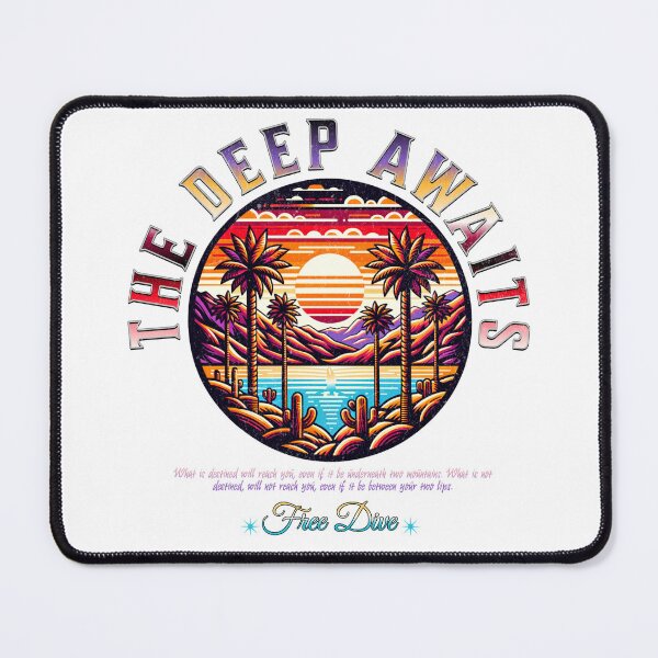 Item preview, Deep Awaits Free Dive Colorful Sun Rise Design designed and sold by MoeTiff.