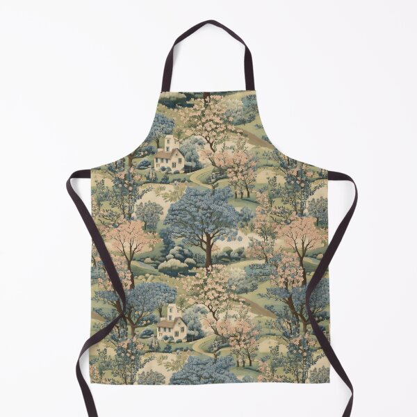 Item preview, classic toile-inspired floral countryside scene designed and sold by Designbes.