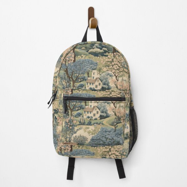 Item preview, classic toile-inspired floral countryside scene designed and sold by Designbes.