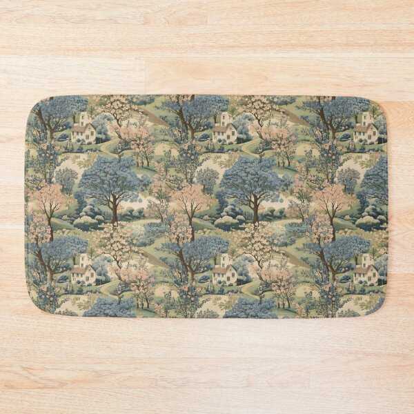 Item preview, classic toile-inspired floral countryside scene designed and sold by Designbes.