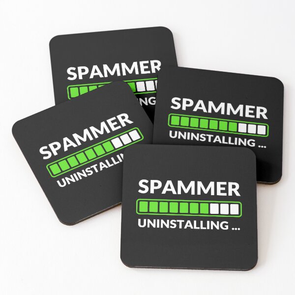 Item preview, Spammer Uninstalling | Funny Tech & Anti-Spam Design | Meme Sarcastic Satire designed and sold by ExploreTheStore.