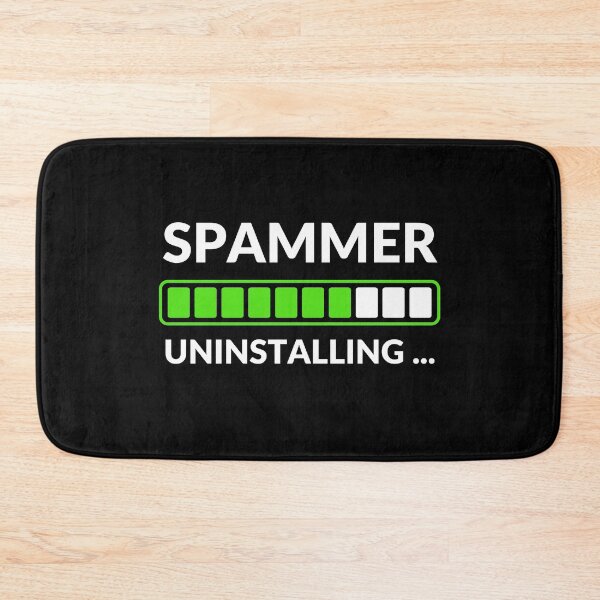 Item preview, Spammer Uninstalling | Funny Tech & Anti-Spam Design | Meme Sarcastic Satire designed and sold by ExploreTheStore.