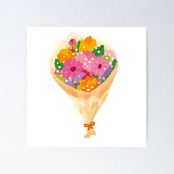 Aperçu de l'œuvre Autocollant spécial bouquet d'amour créée et vendue par DesignPMG.