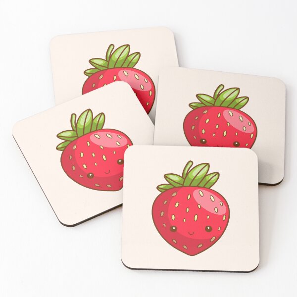 Item preview, Funny kawaii strawberry character designed and sold by IrinaCuteLab.