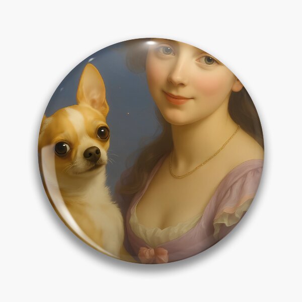 Item preview, Rococo Dream: A Chihuahua's Tender Gaze designed and sold by DeenaDee.