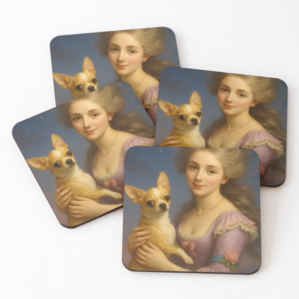 Item preview, Rococo Dream: A Chihuahua's Tender Gaze designed and sold by DeenaDee.