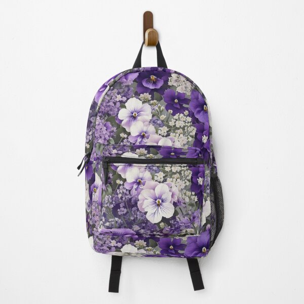 Item preview, Garden of violet flowers and baby’s breath designed and sold by Designbes.