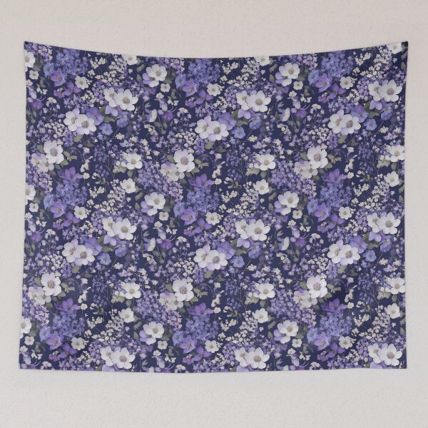 Item preview, Violet flowers and baby’s breath designed and sold by Designbes.