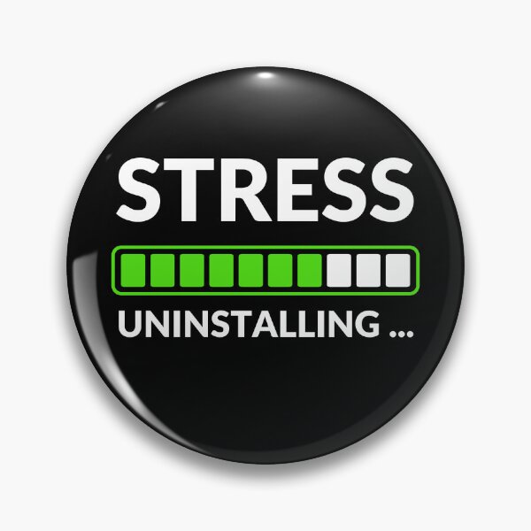 Item preview, Stress Uninstalling | Funny Relaxation & Mental Health Design | Meme Sarcastic Satire designed and sold by ExploreTheStore.