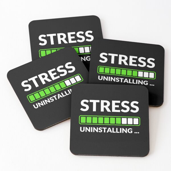Item preview, Stress Uninstalling | Funny Relaxation & Mental Health Design | Meme Sarcastic Satire designed and sold by ExploreTheStore.