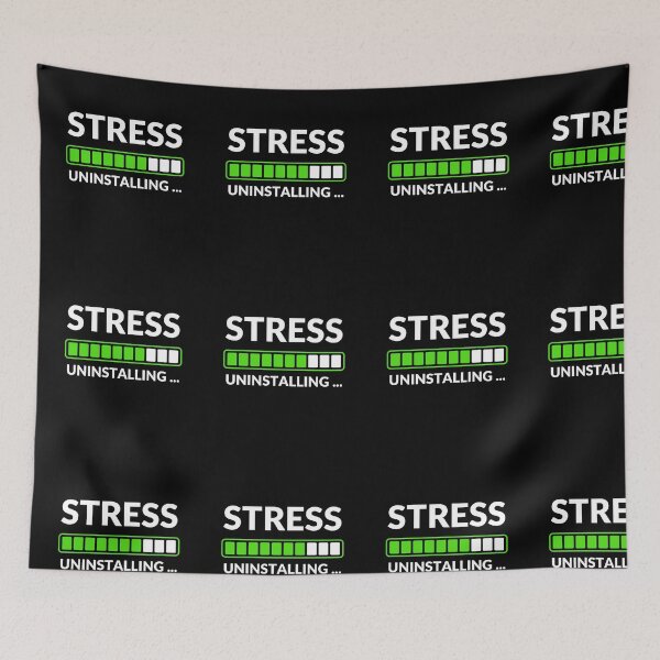 Item preview, Stress Uninstalling | Funny Relaxation & Mental Health Design | Meme Sarcastic Satire designed and sold by ExploreTheStore.
