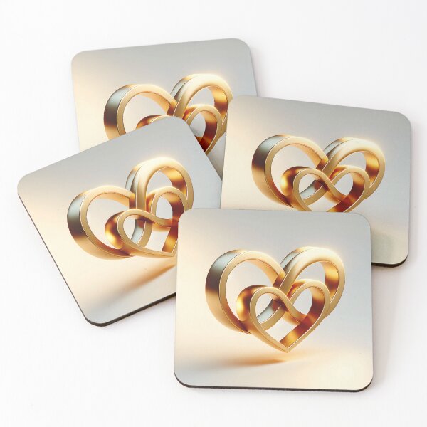 Item preview, Metallic Gold Love and Unity designed and sold by Maria Dryfhout.