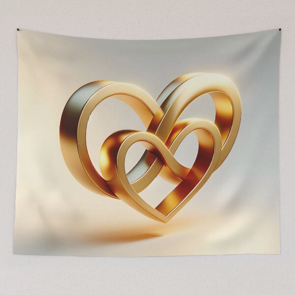 Item preview, Metallic Gold Love and Unity designed and sold by Maria Dryfhout.