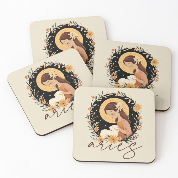 Item preview, Aries Boho Zodiac Celestial Feminine Astrology Art designed and sold by TuncGK.