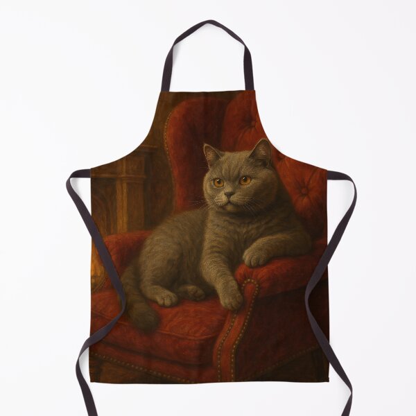 Item preview, The Velvet Throne – British Shorthair in a Victorian Parlour designed and sold by LesChatsArt.
