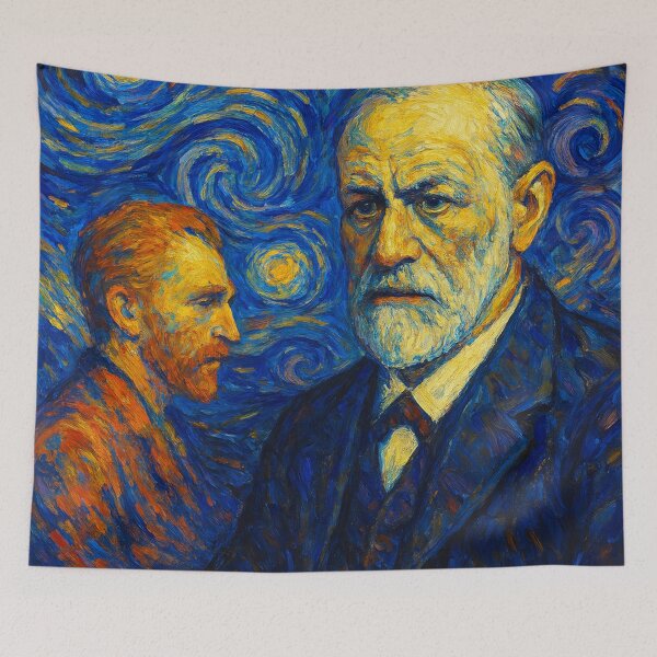 Item preview, Freud and Van Gogh Imagined by Leonid R Bozio designed and sold by The Great  Art.
