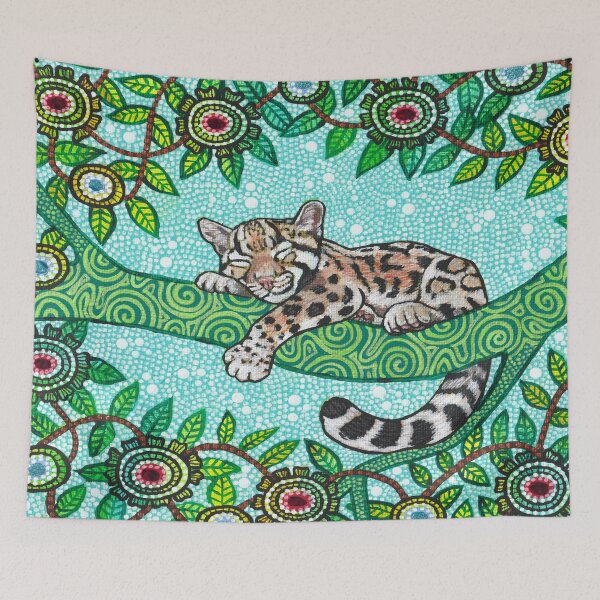 Item preview, Sleeping Young Clouded Leopard designed and sold by ManonElmendorp.