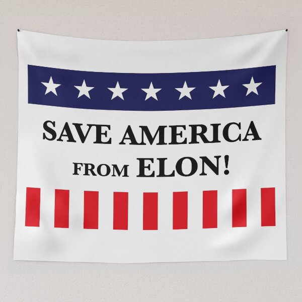 Item preview, Save America From Elon! (USA) designed and sold by MrFaulbaum.