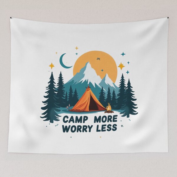 Item preview, Nature Escape - Camping Under the Stars designed and sold by latelierdechris.