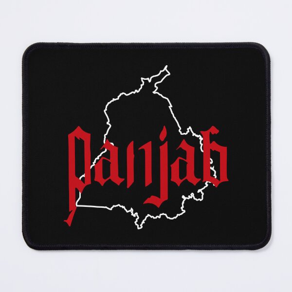 Item preview, Panjab Map Outline with Bold Red Text designed and sold by UniqueDesign751.