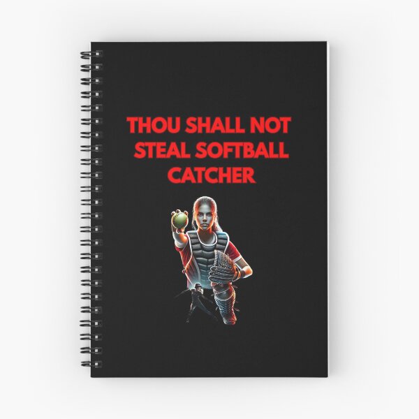 Item preview, Thou Shall Not Steal Softball Catcher designed and sold by TrendsLook.