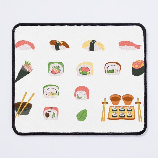 Item preview, Paquete de pegatinas de sushi: adorables ilustraciones de comida japonesa designed and sold by Halina-il.
