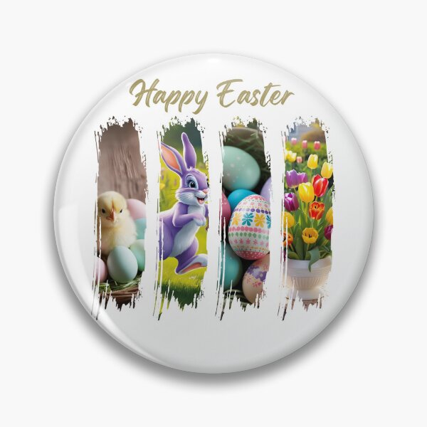 Item preview, happy easter 2025 brush stroke image designed and sold by VibeVault12.