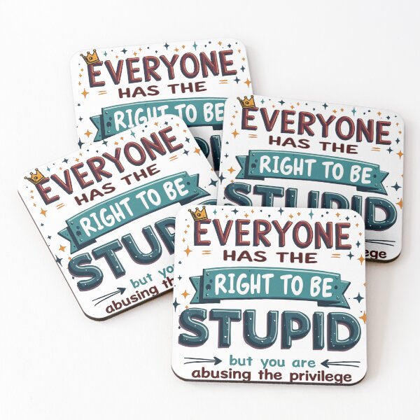 Item preview, Abuse of Stupidity - Design Humor and Sarcasm designed and sold by latelierdechris.