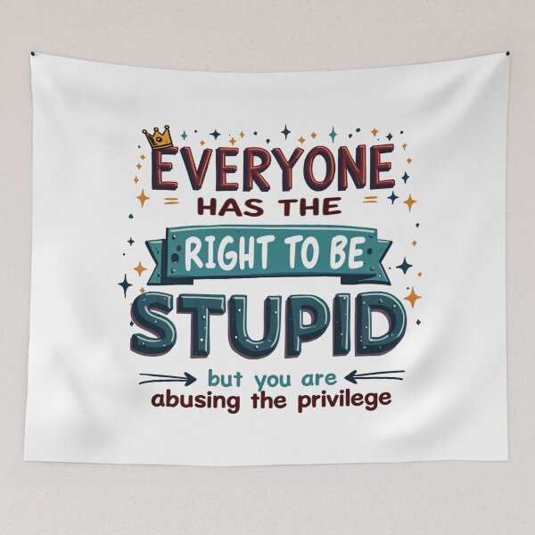 Item preview, Abuse of Stupidity - Design Humor and Sarcasm designed and sold by latelierdechris.