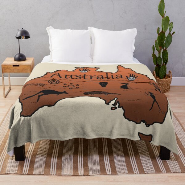 Item preview, Vintage Australia map retro Australian continent designed and sold by Alexaltay.