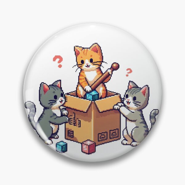 Item preview, Cats Playing With Boxes designed and sold by CosmicPalace.