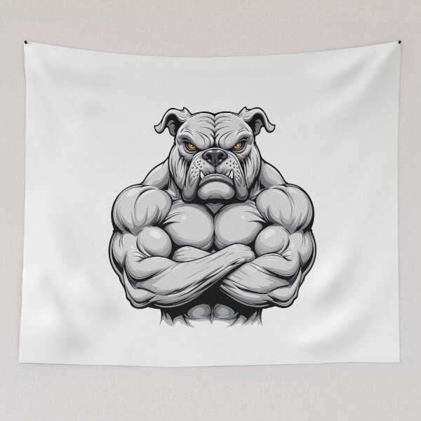 Item preview, Muscled Bulldog - Strength and Athletic Style designed and sold by latelierdechris.
